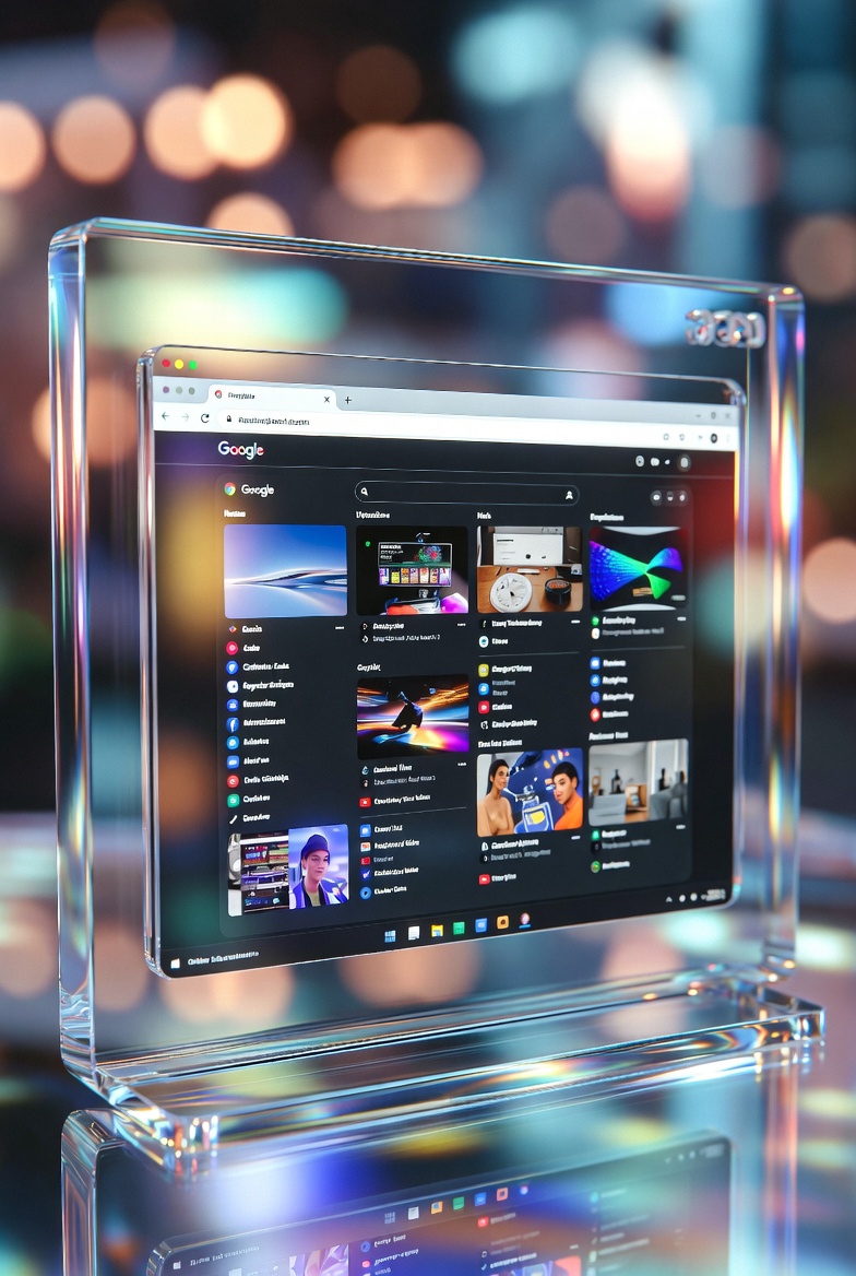 Google Chrome 极光概念视觉图